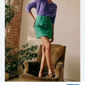 Sezane green Betty 36 new with tags!